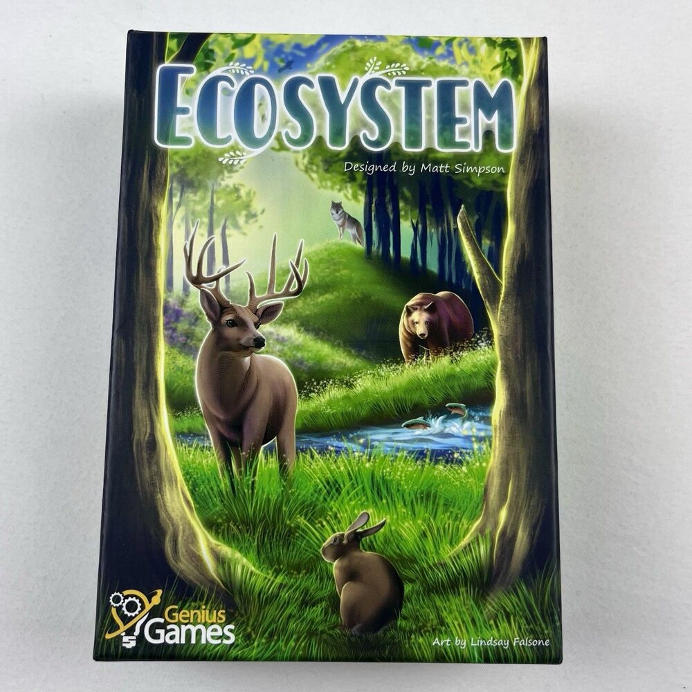Ecosystem Card Game by Genius Games for 2-6 Players Ages 10+ Complete STEM Ed
